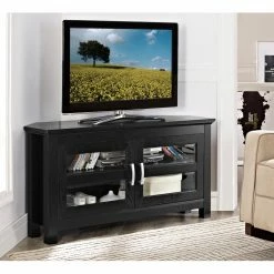 Buy 🛒 TV Stands Manor Park 44-in. Wood Corner TV Media Stand Storage Console 💯