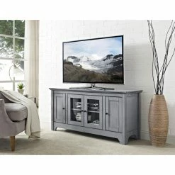 Cheap 🎉 TV Stands Walker Edison Wood 52 In. Storage TV Media Console ⭐