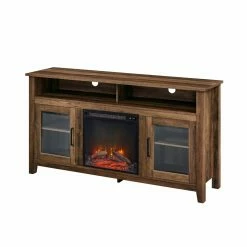 Best Sale 🌟 TV Stands Walker Edison Highboy Fireplace TV Stand 🔥