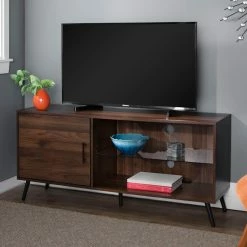 Budget 🔥 TV Stands Walker Edison 52 In. Modern TV Stand 😉