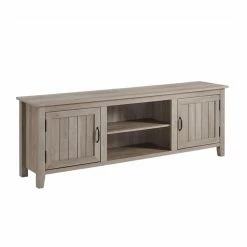 Outlet 🥰 TV Stands Manor Park Modern Farmhouse TV Console With Beadboard Doors 😍