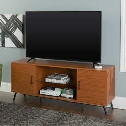 Best deal ⭐ TV Stands Manor Park Mid Century Modern 2 Door TV Console 🎁