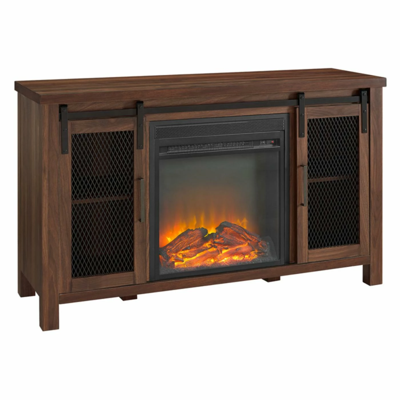 Outlet ๐ TV Stands Manor Park 48 In. Rustic Farmhouse Fireplace TV Stand ๐