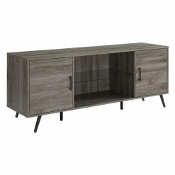 Top 10 💯 Manor Park 60 In. Dark Walnut 2-Door Console TV Stands 🎉