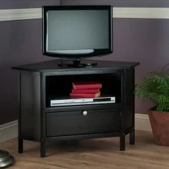 Wholesale 🔥 TV Stands Winsome Zena Corner TV Stand Espresso 🎉