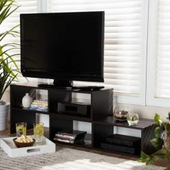 Top 10 ✔️ TV Stands Baxton Studio Andor Modern / Contemporary Adjustable 2 Piece Wood TV Stand 🧨