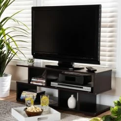 Promo 🔔 TV Stands Baxton Studio Arne Modern / Contemporary Wood TV Stand 🎉