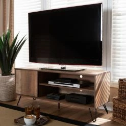 Wholesale 👏 TV Stands Baxton Studio Iver Modern / Contemporary 1 Door Wood TV Stand 😀