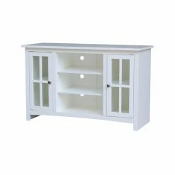 Top 10 😀 TV Stands International Concepts 48 In. Entertainment/TV Stand With 2 Doors - White ⭐