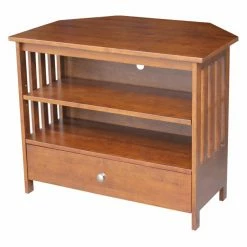 Discount 😉 TV Stands International Concepts Mission Corner TV Stand 🛒