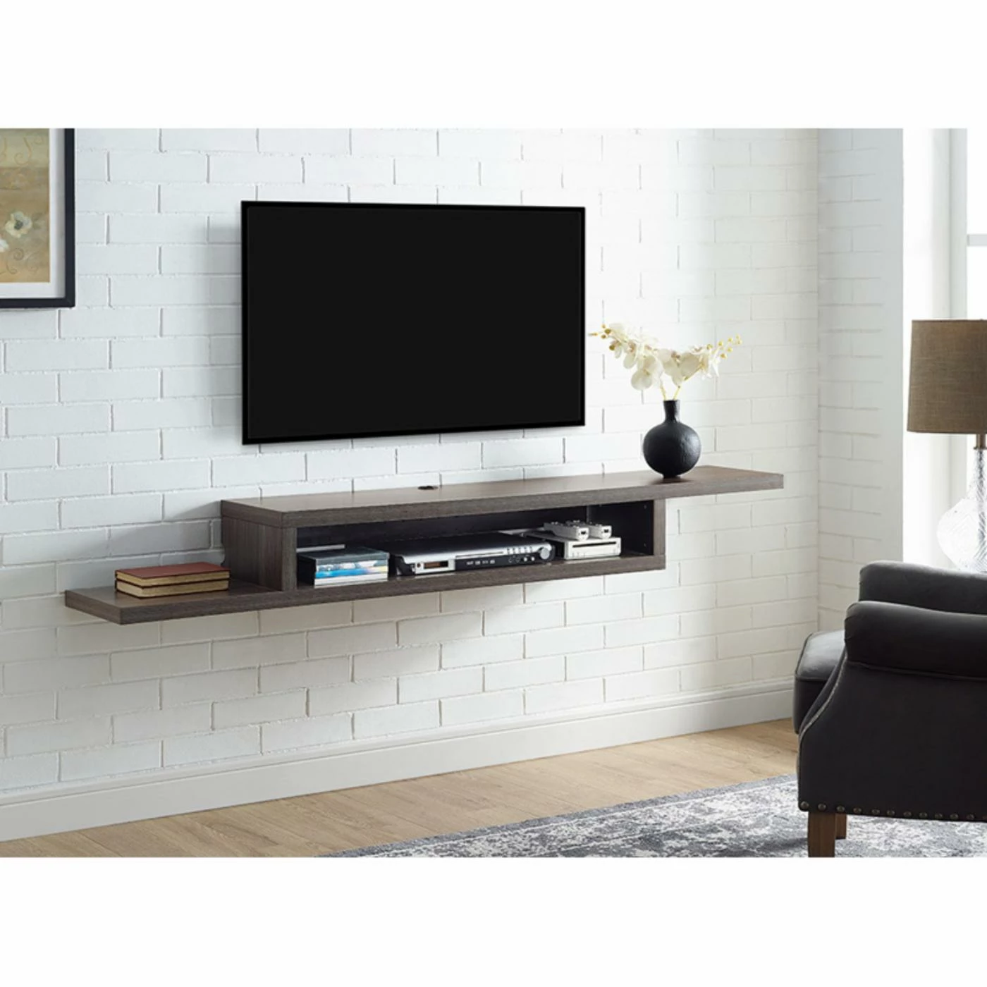 Coupon π TV Stands Martin Furniture 72 In. Asymmetrical Wall Mounted TV Shelf β - Image 4