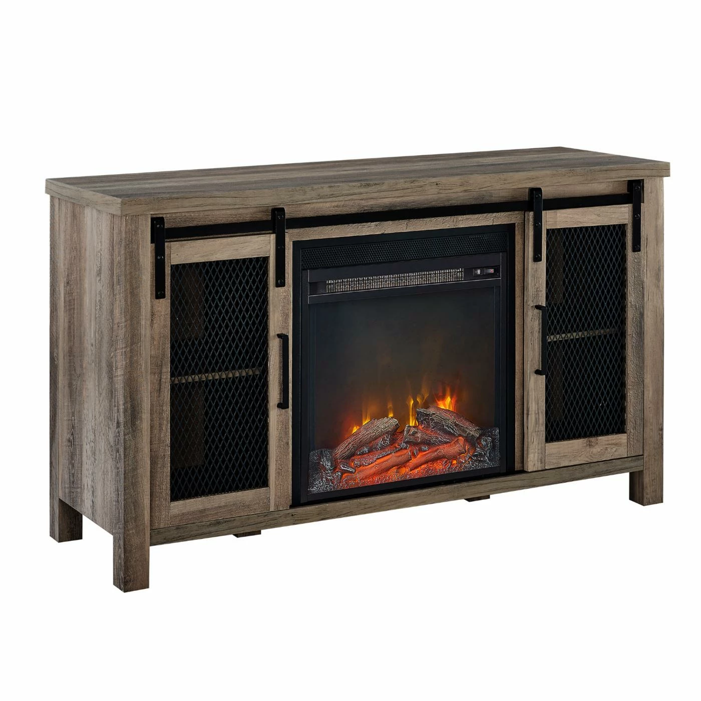 Outlet ๐ TV Stands Manor Park 48 In. Rustic Farmhouse Fireplace TV Stand ๐ - Image 5